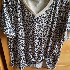 Cheetah print top